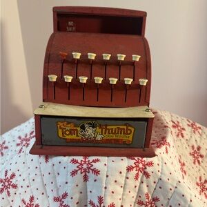 Tom Thumb metal cash register vintage 1957-1962 - Western stamping Co - works!